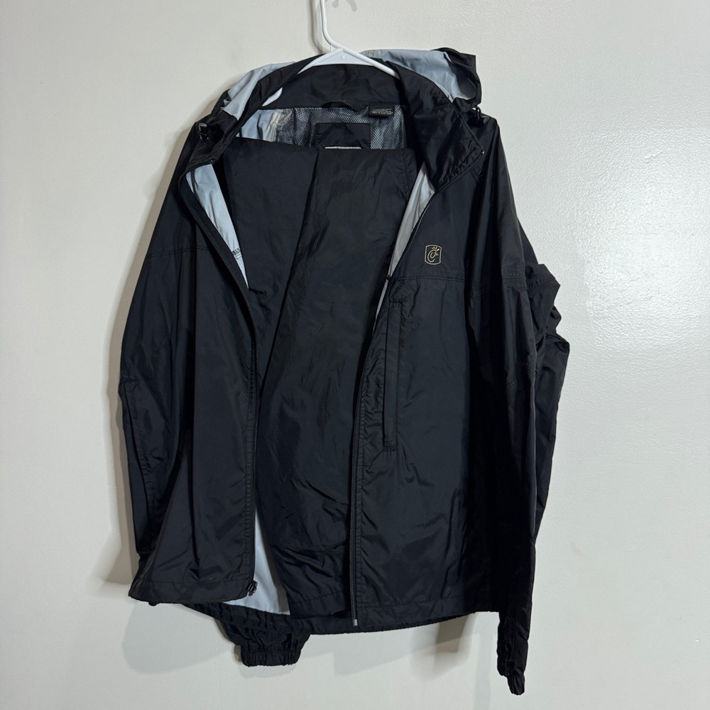 Chic Fil A Black Windbreaker‎ Rain Suit Jacket Pants Full Zip Hooded L